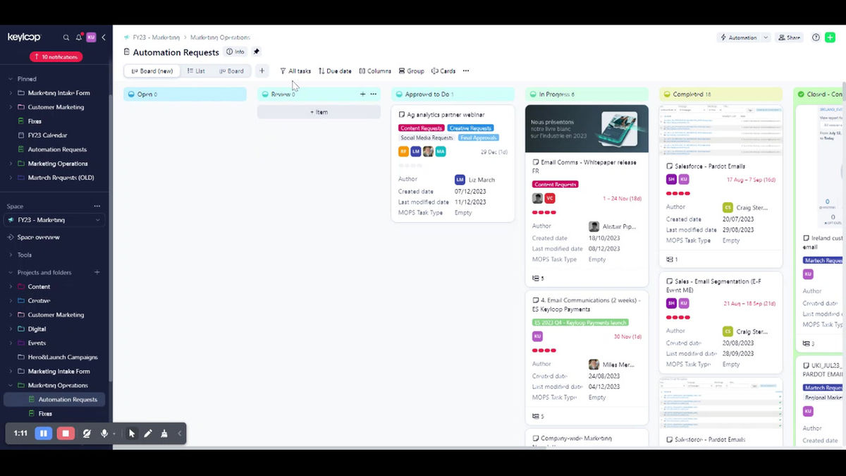 Automation Requests - Wrike